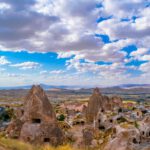 Local Handicrafts Souvenirs Cappadocia - a scenic view of a city with mountains in the background