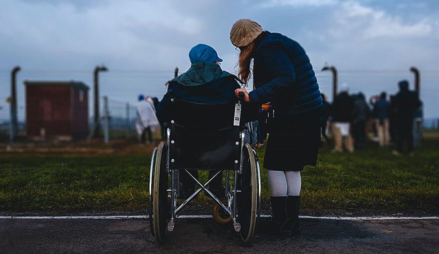 Inclusive Wheelchair-friendly Accommodations Cappadocia - woman standing near person in wheelchair near green grass field