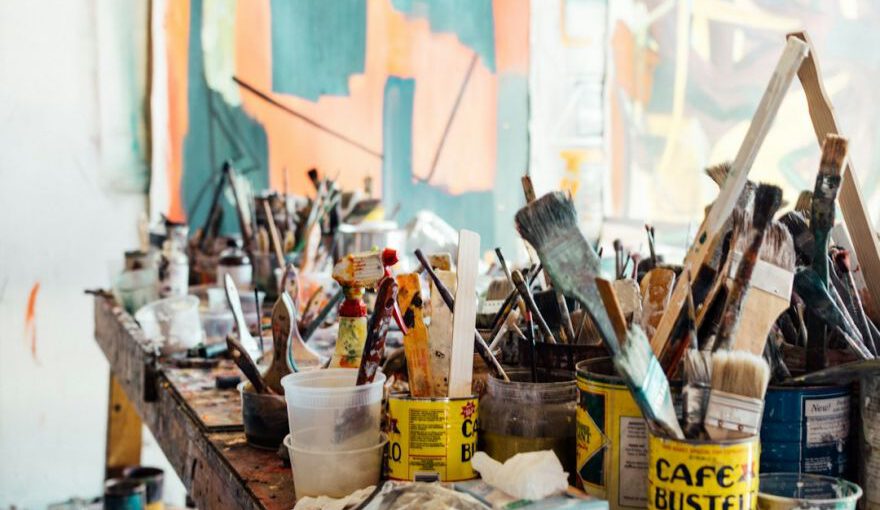 Art Exploration Cappadocia - assorted-color paint brush on brown wooden table top