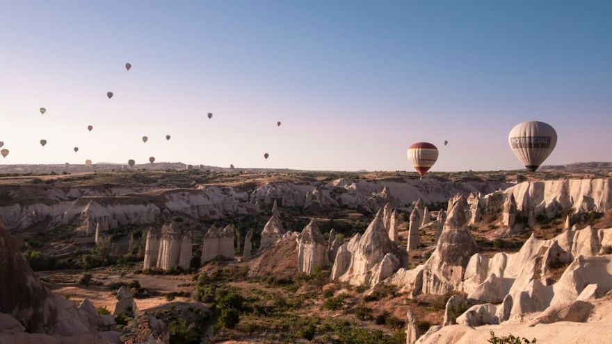 Inspiring Landscapes Cappadocia - hot air balloons on air