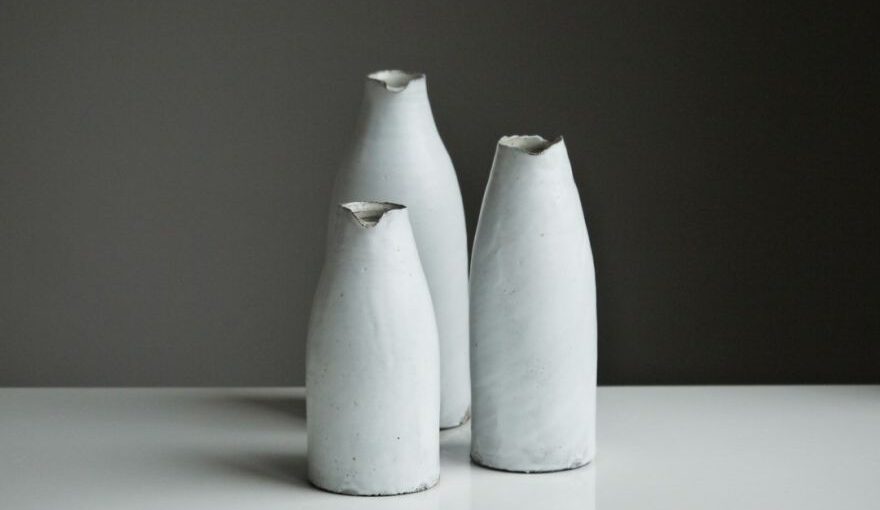 Pottery Paradise Cappadocia - three white vases on table