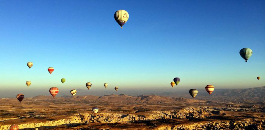 Cappadocia Turkish Flavors - hot air balloons in the the sky
