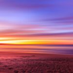 Sunset Yoga Meditation - view of seashore sunset