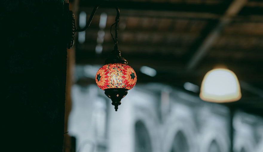 Turkish Lamp Cappadocia - red pendant lamp