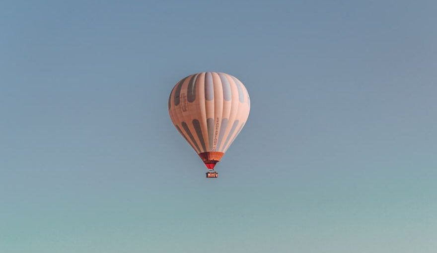 Hot Air Balloon Cappadocia - white and blue hot air balloon on sky