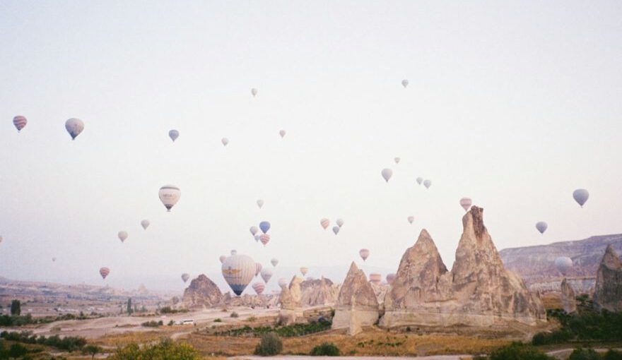 Eco-tourism Participation Cappadocia - a group of hot air balloons in the sky