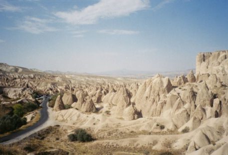 Award-winning Turkish Hospitality Accommodations Cappadocia - a rocky landscape with a road