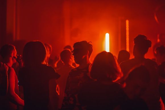 Nightlife - people gathering in a concert
